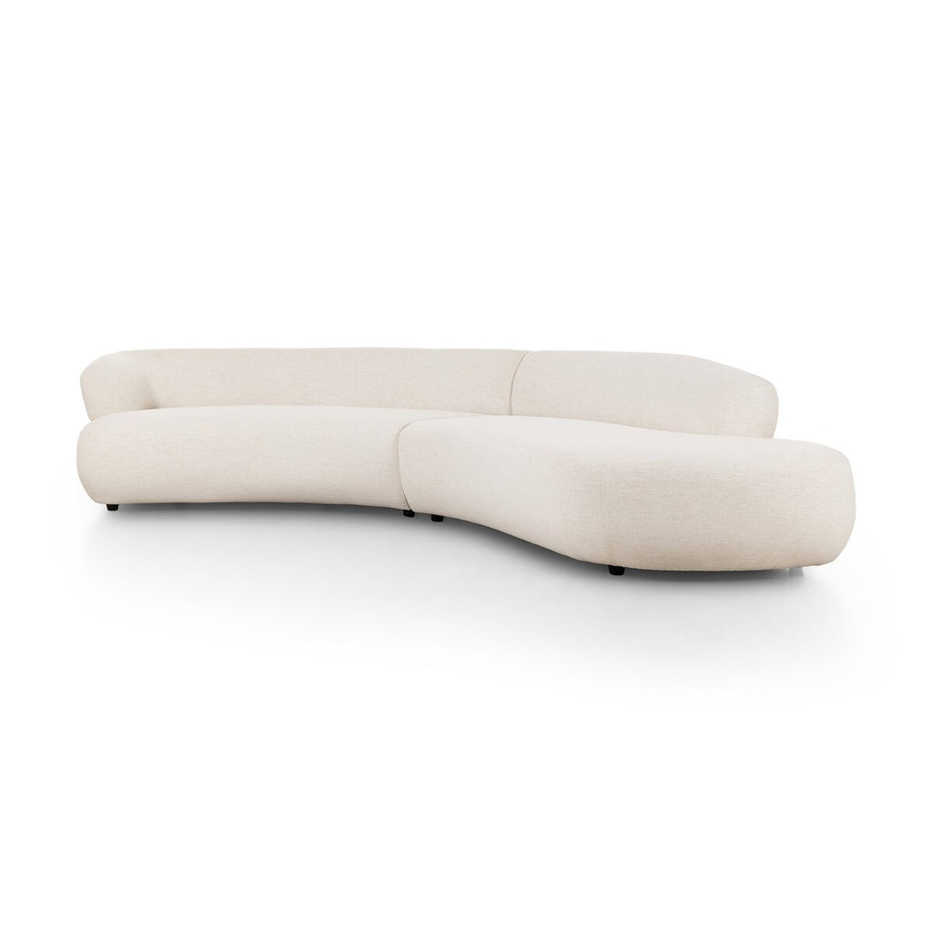 Belen Crema Seccional 2 Piezas Derecho
