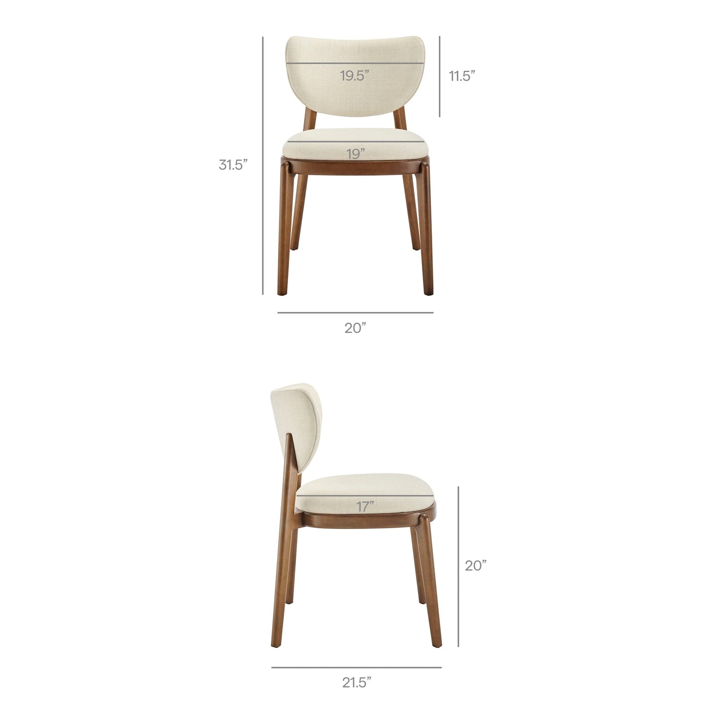 Fenwick Sillas de Comedor (Set de 2)