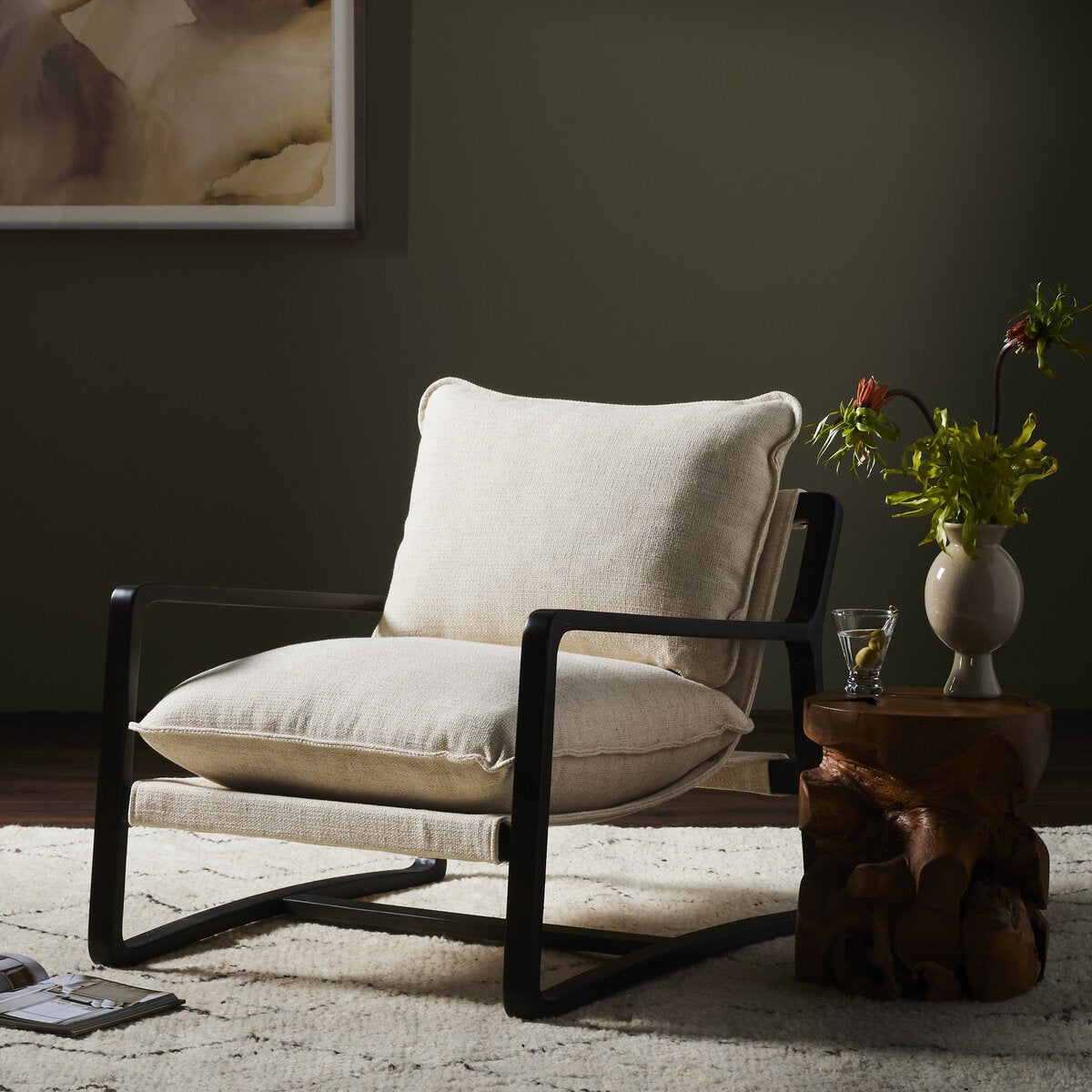 Ace Crema Silla de Acento