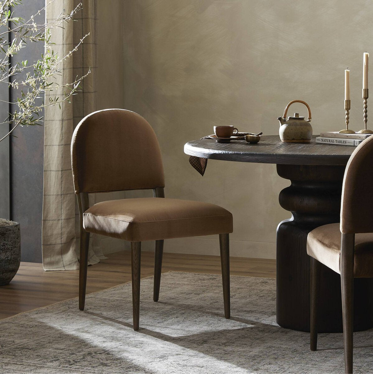 Abilene Terciopelo Silla de comedor