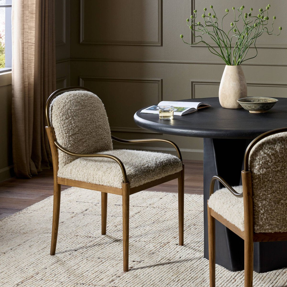 Demi Boucle Silla de comedor