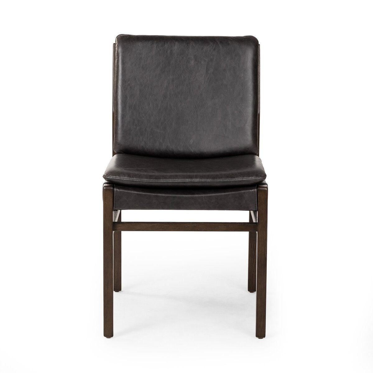 Aya Cuero Top Negro Silla de Comedor