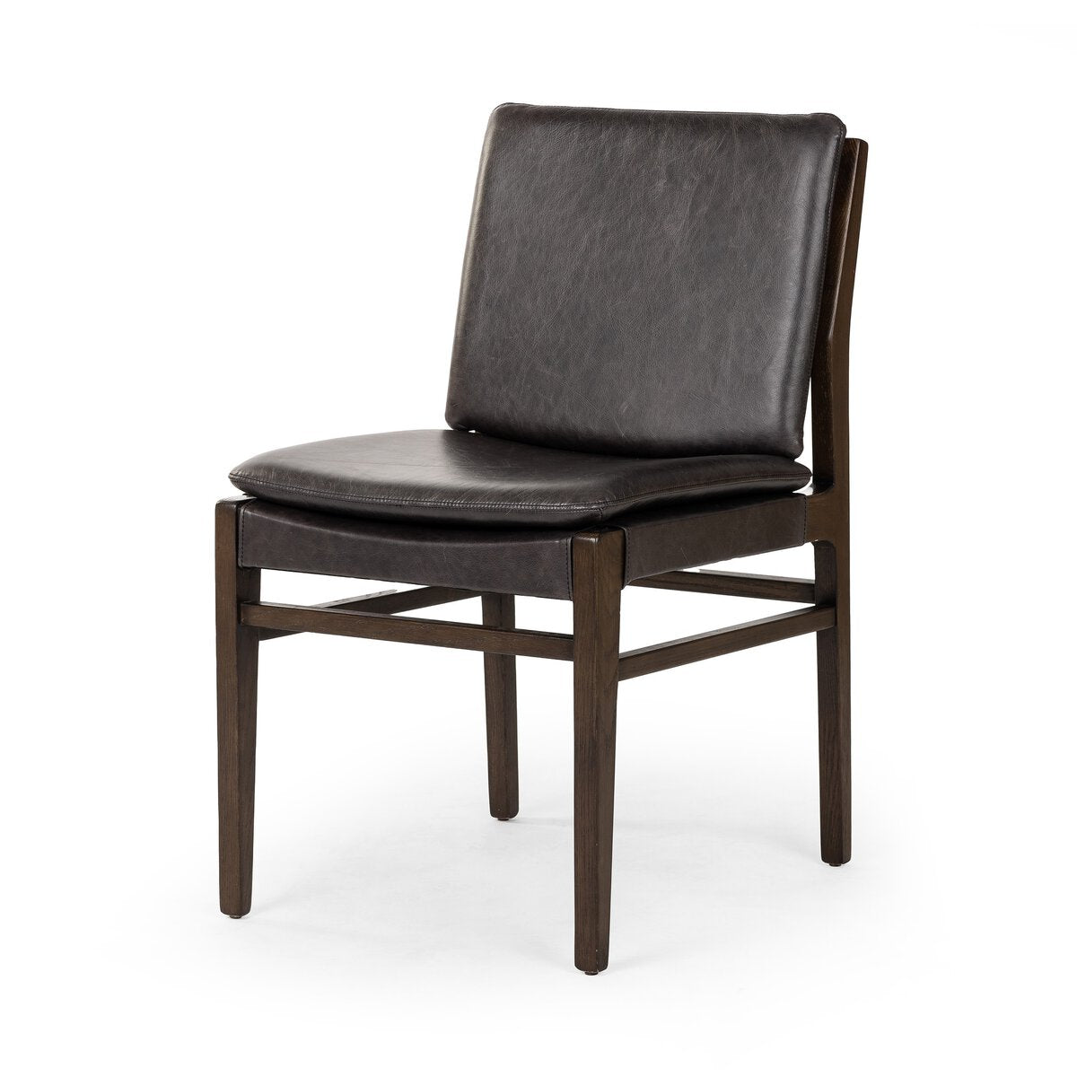 Aya Cuero Top Negro Silla de Comedor