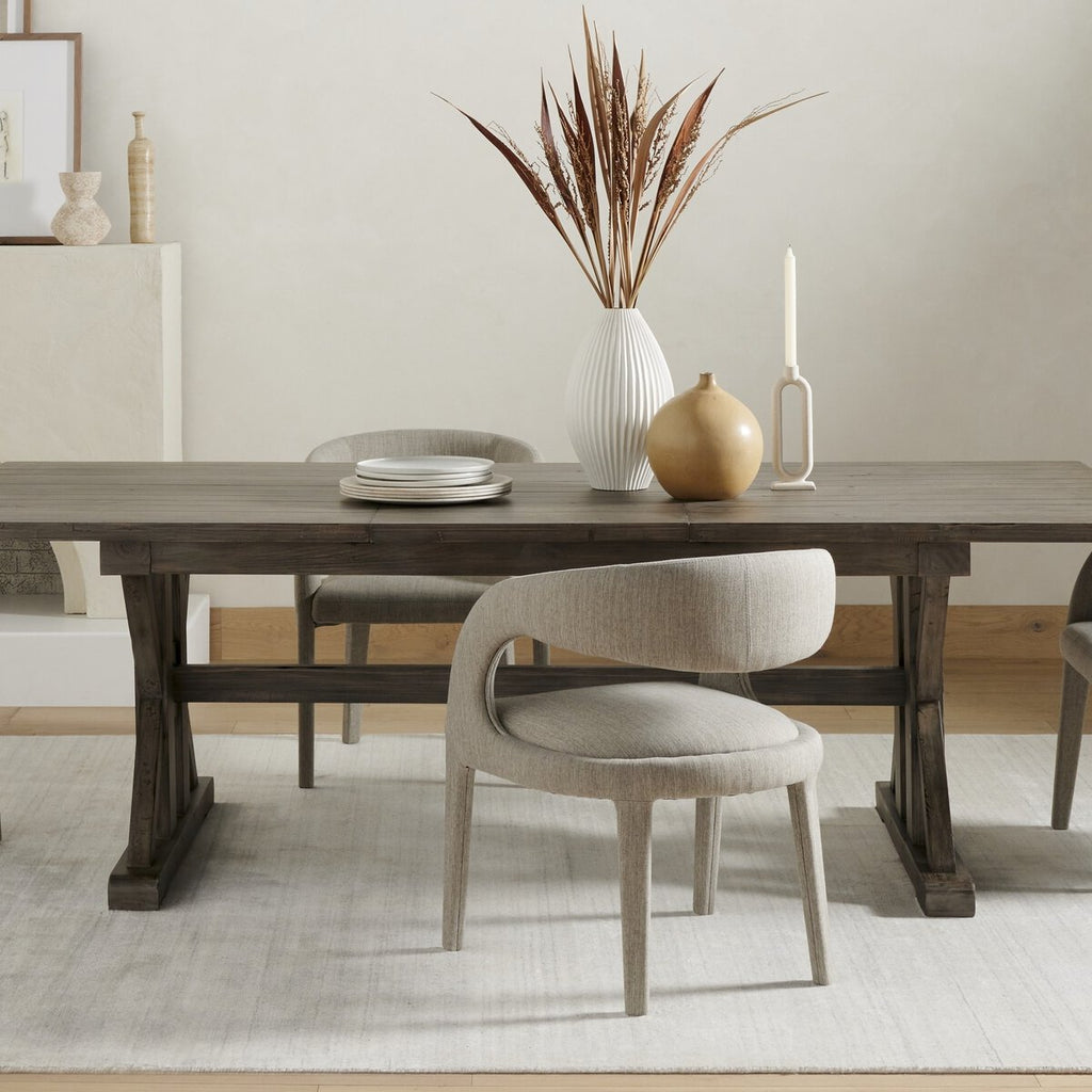 Hawkins Lino Gris Silla de Comedor