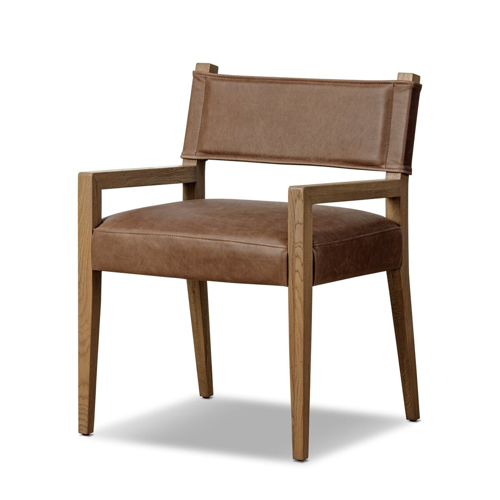 Ferris Cuero Top Café Descansa-Brazos Silla de Comedor