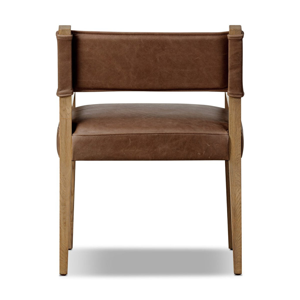 Ferris Cuero Top Café Descansa-Brazos Silla de Comedor