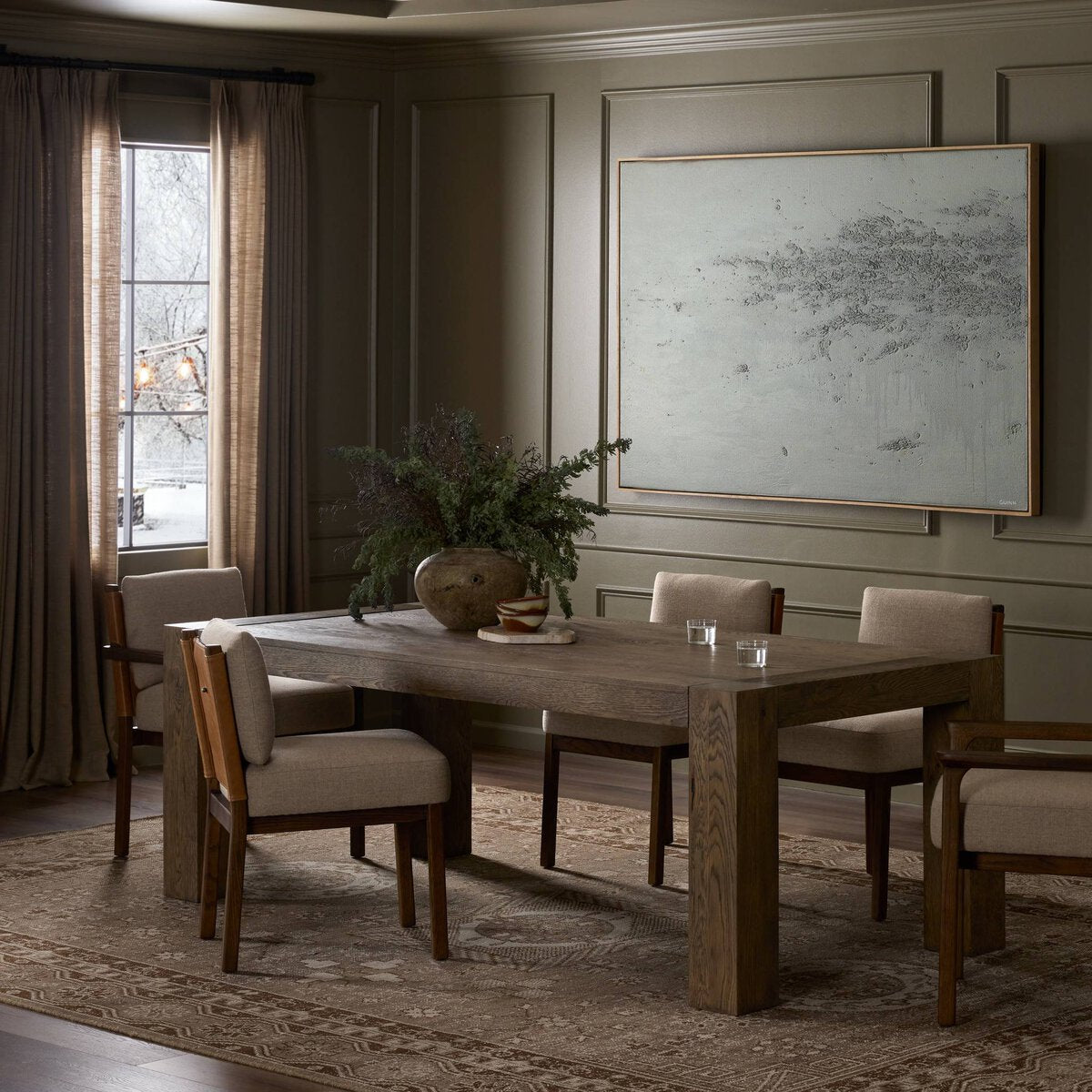Coralie Extendible 84” - 104” Mesa de Comedor