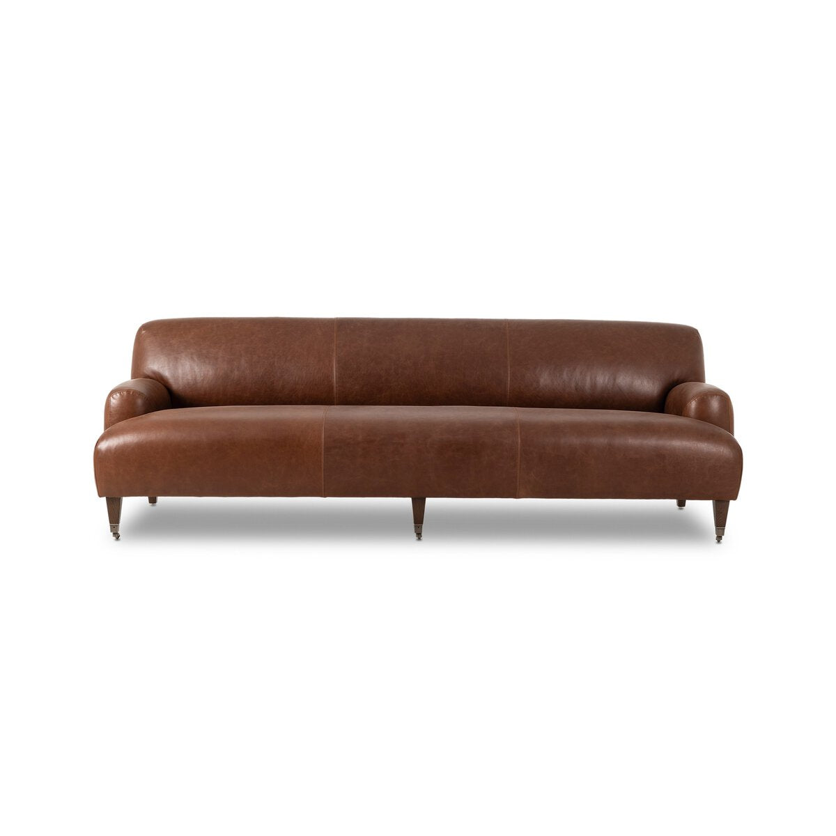 Kent Cuero Top Caoba Sofa