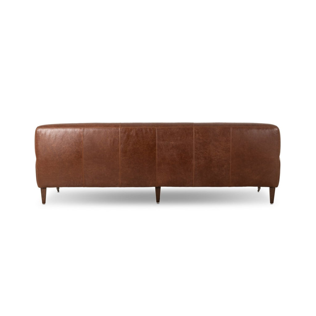 Kent Cuero Top Caoba Sofa