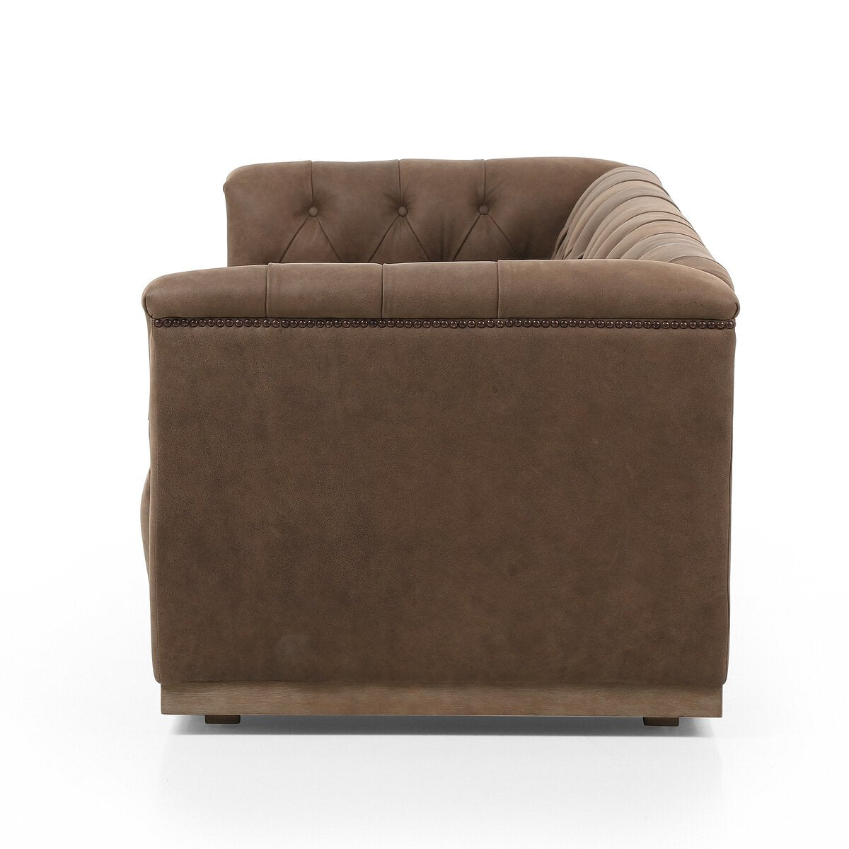Maxx 95” Cuero Top Umber Grey Sofa