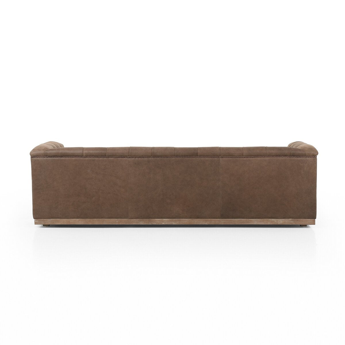 Maxx 95” Cuero Top Umber Grey Sofa