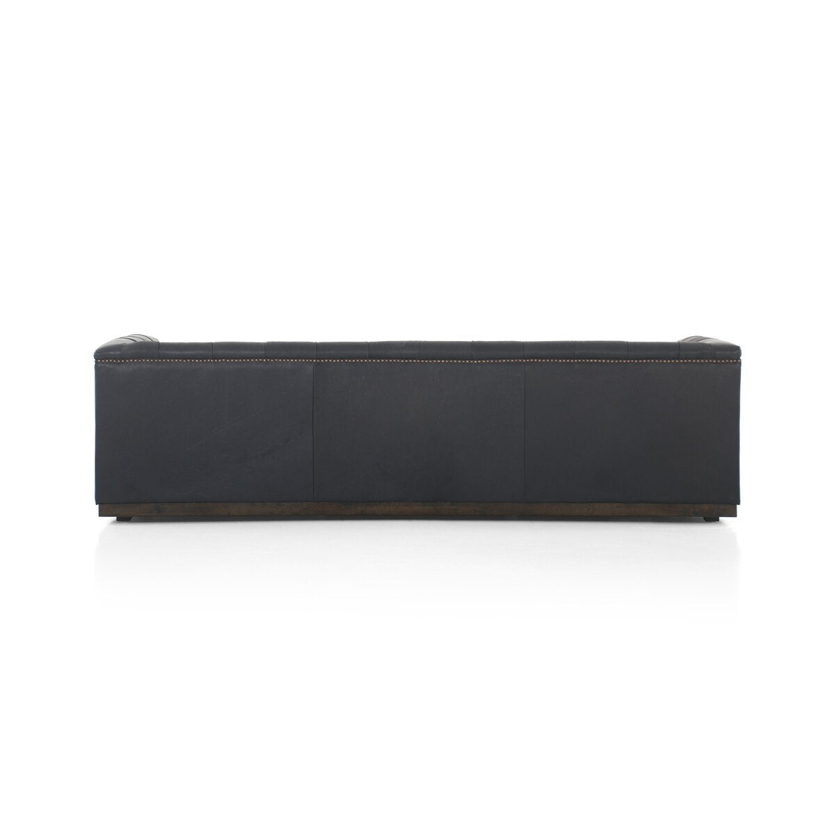 Maxx 95” Cuero Top Negro / Base Oscura Sofa