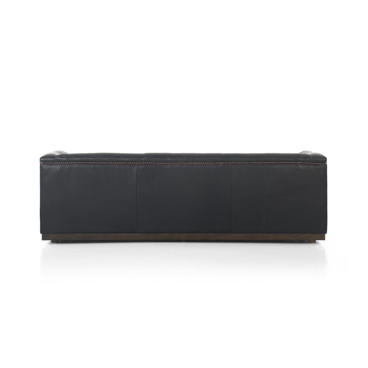 Maxx 86” Cuero Top Negro / Base Oscura Sofa