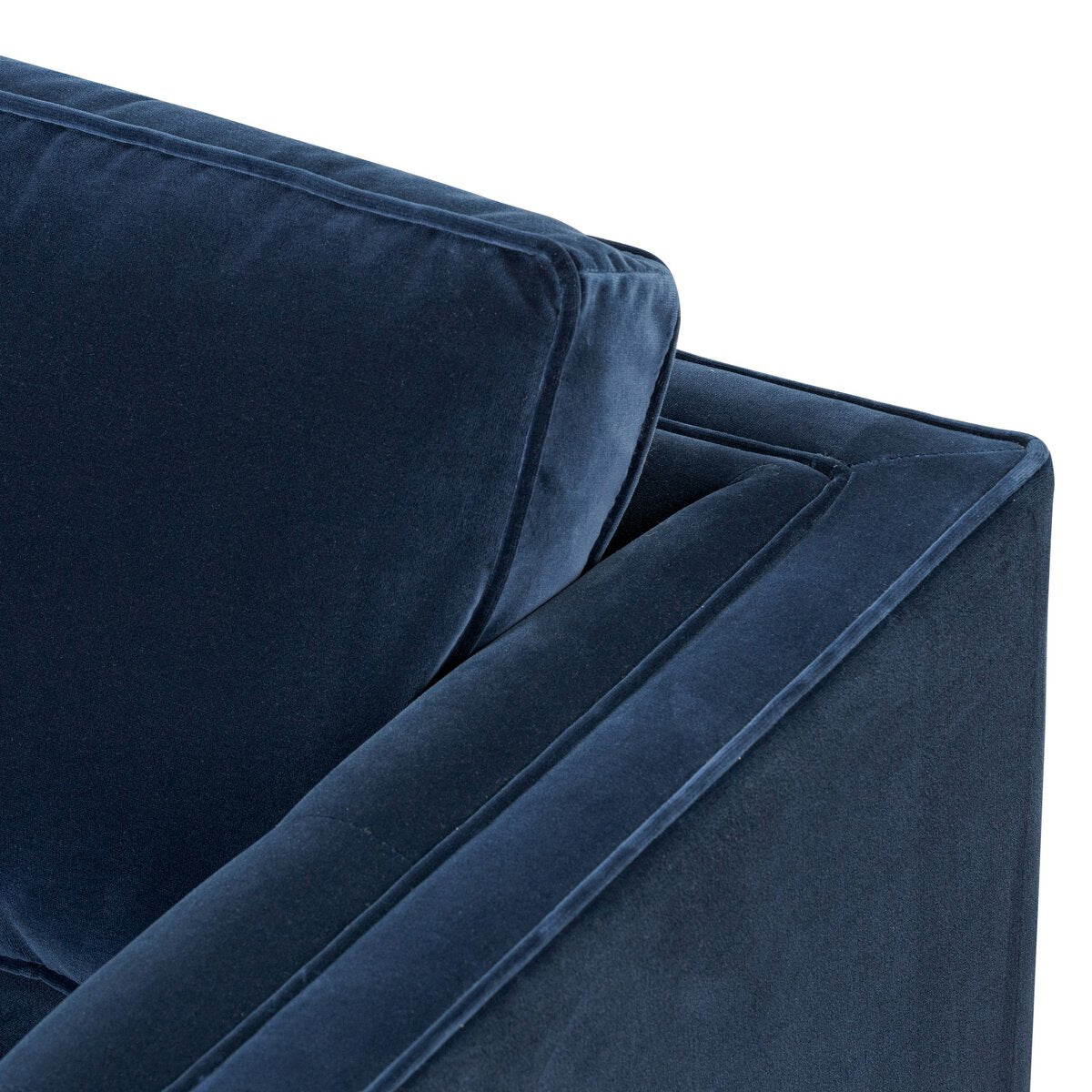 Kiera Terciopelo Azul Sofa