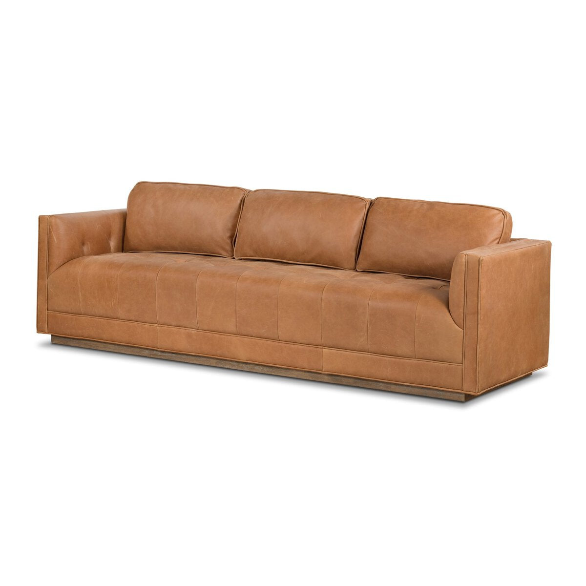 Kiera Cuero Top Cognac Sofa