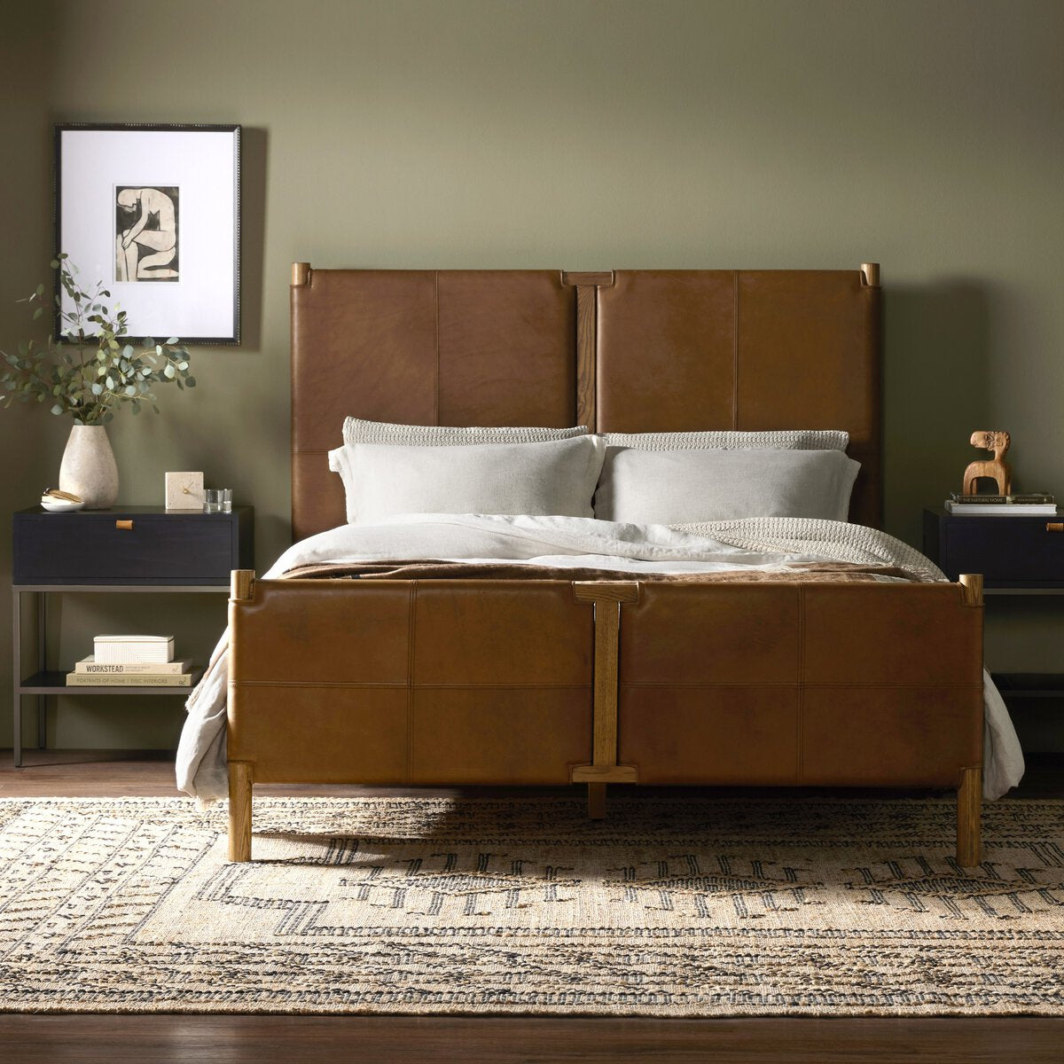 Salado Cuero Top Cafe King Cama