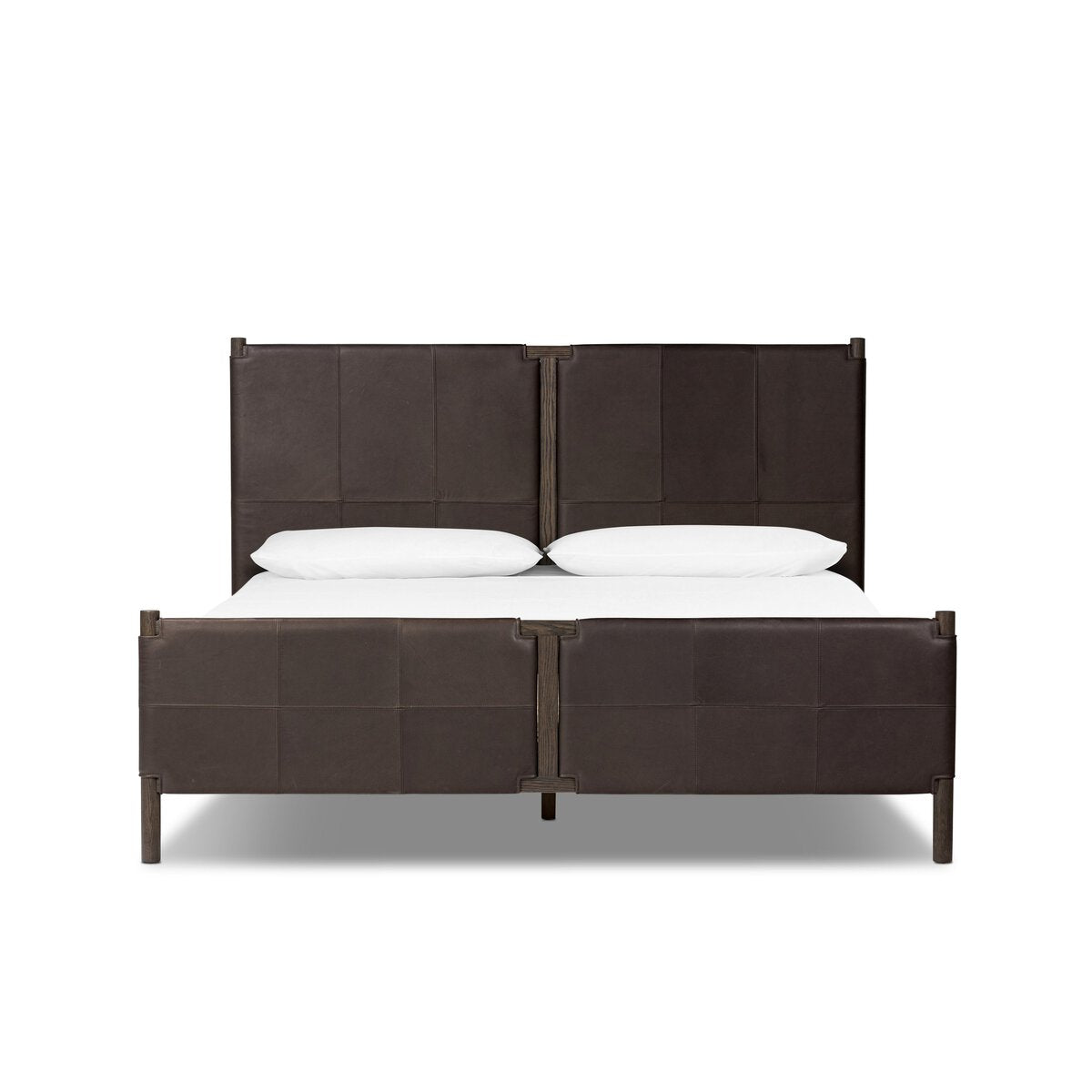 Salado Cuero Top Negro King Cama