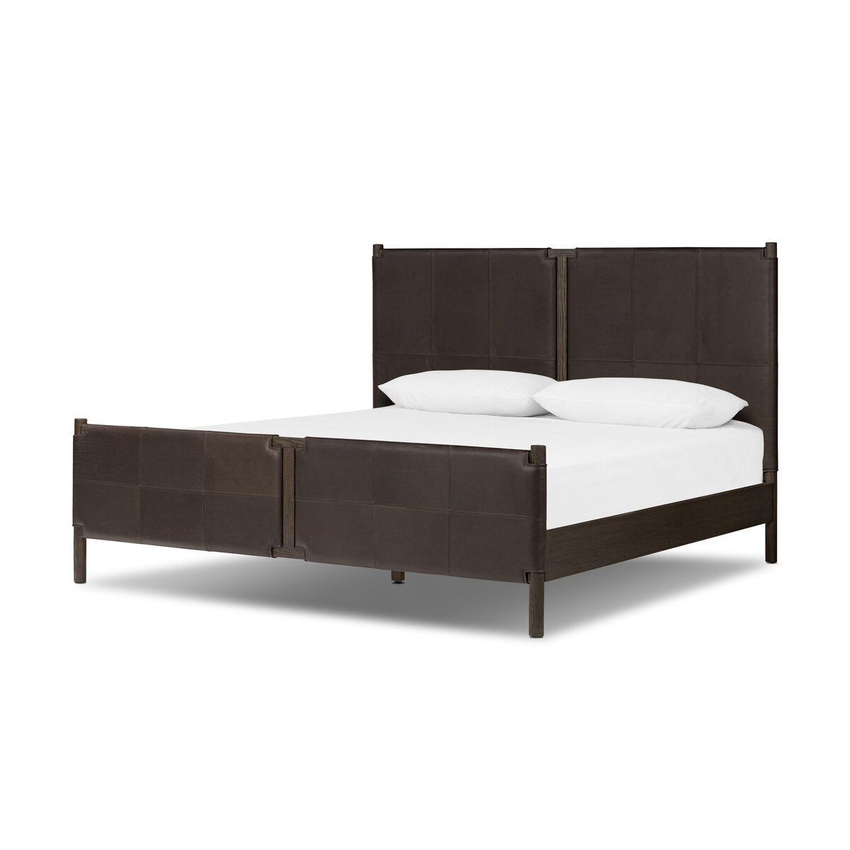 Salado Cuero Top Negro King Cama