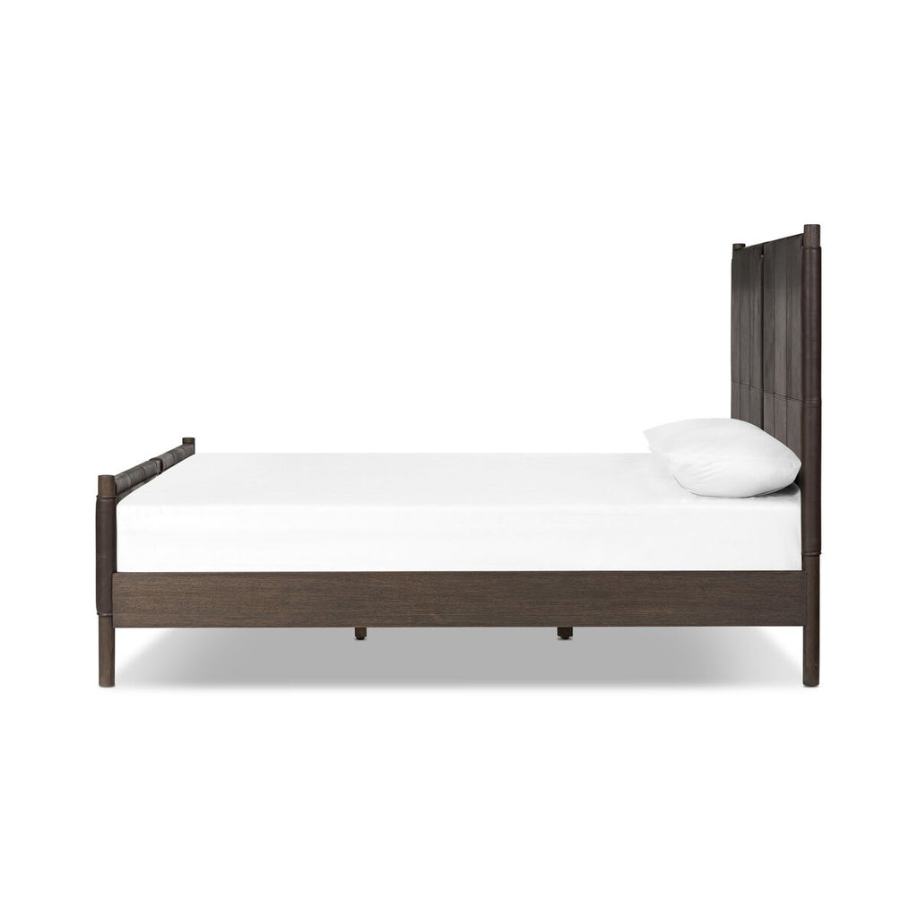 Salado Cuero Top Negro King Cama