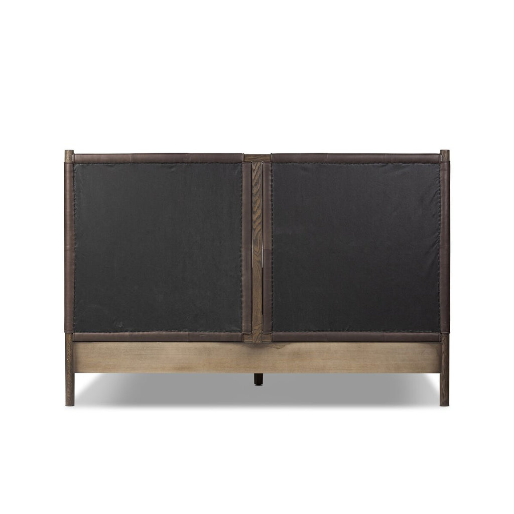 Salado Cuero Top Negro King Cama