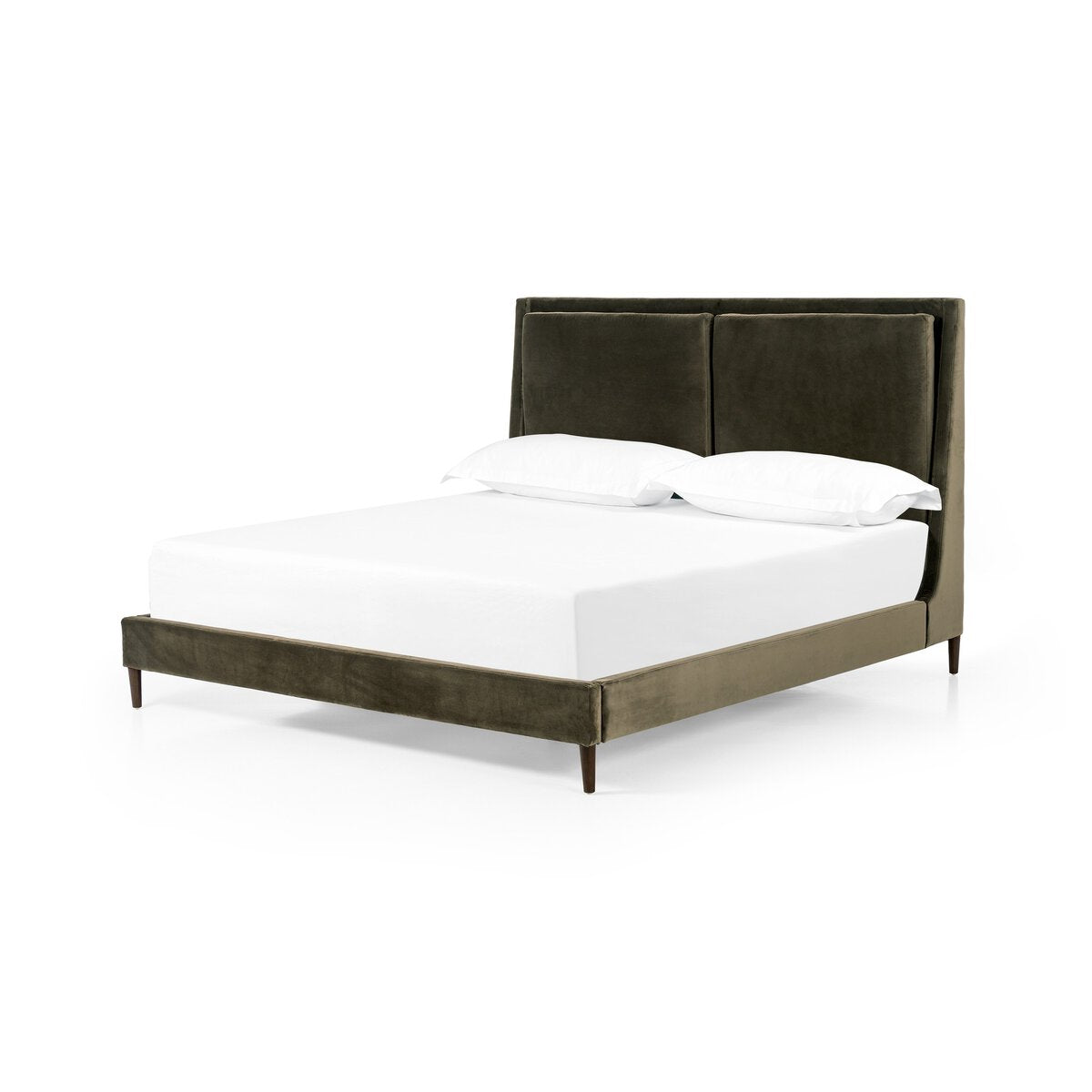 Potter Terciopelo Verde Olivo Cama