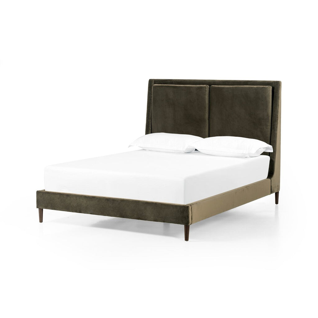 Potter Terciopelo Verde Olivo Cama