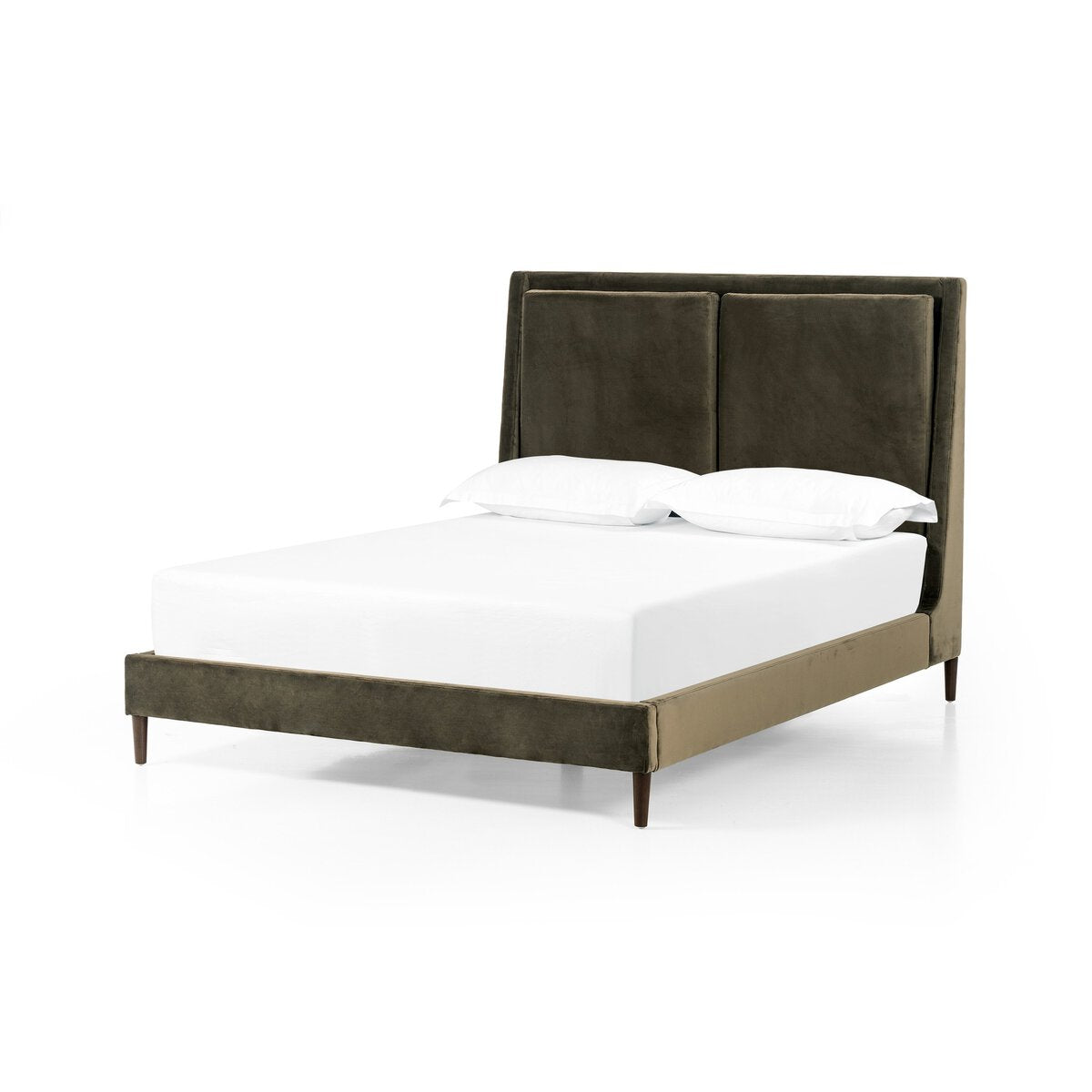 Potter Terciopelo Verde Olivo Cama
