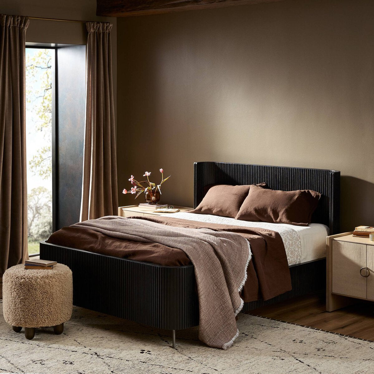 Fletcher Negro Cama