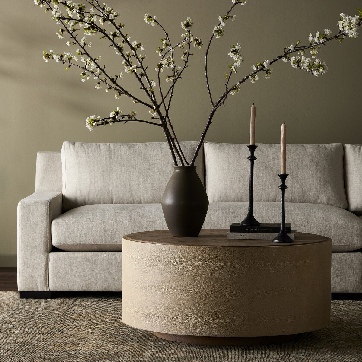 Crosby Crema Mesa de Centro