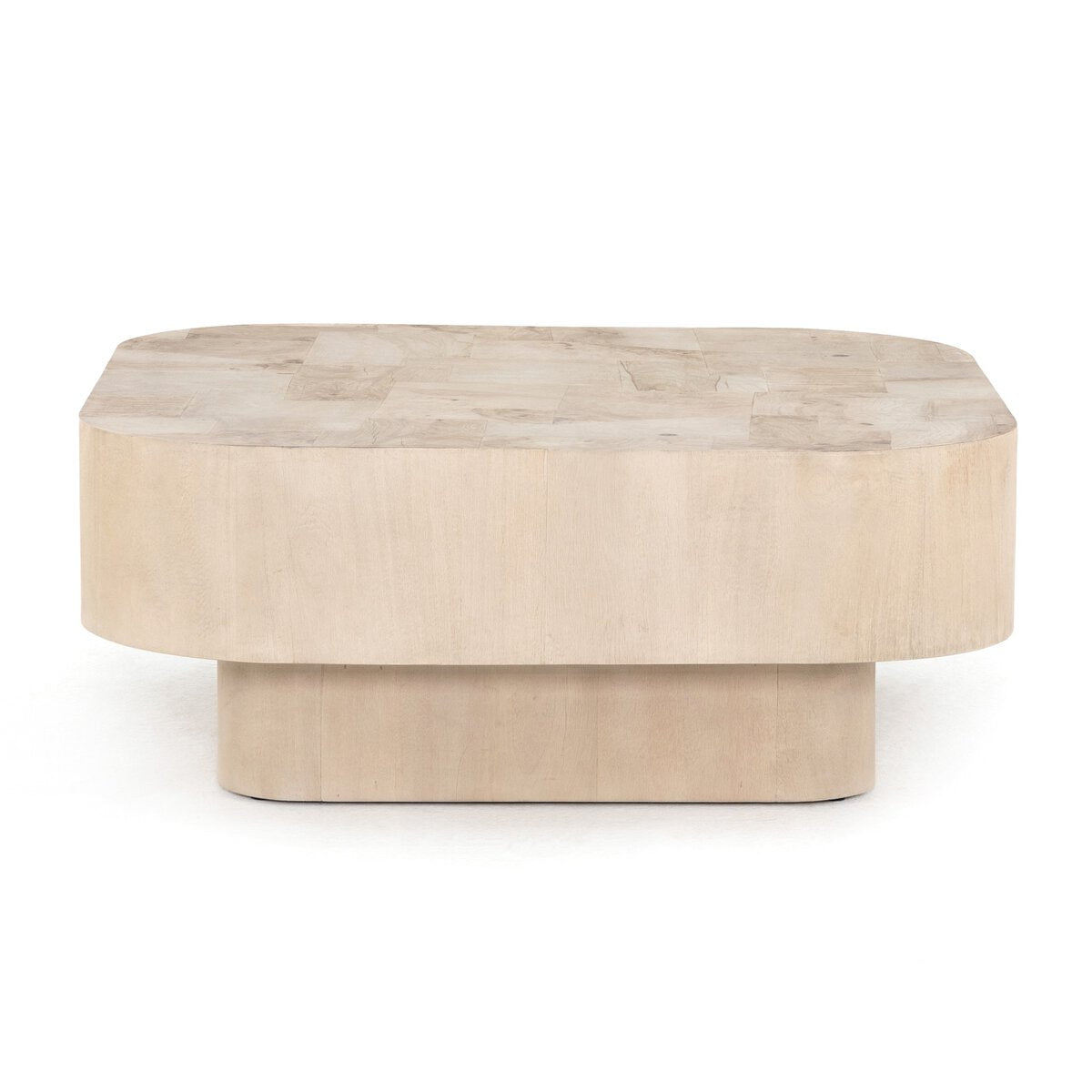 Blanco Madera Clara Mesa de Centro