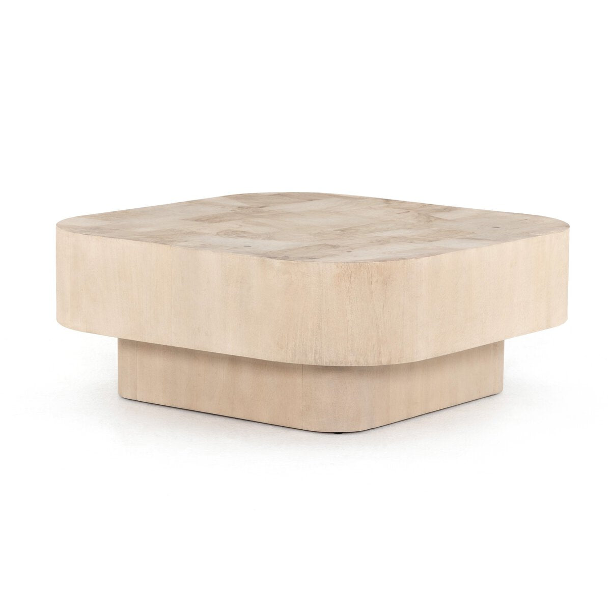 Blanco Madera Clara Mesa de Centro