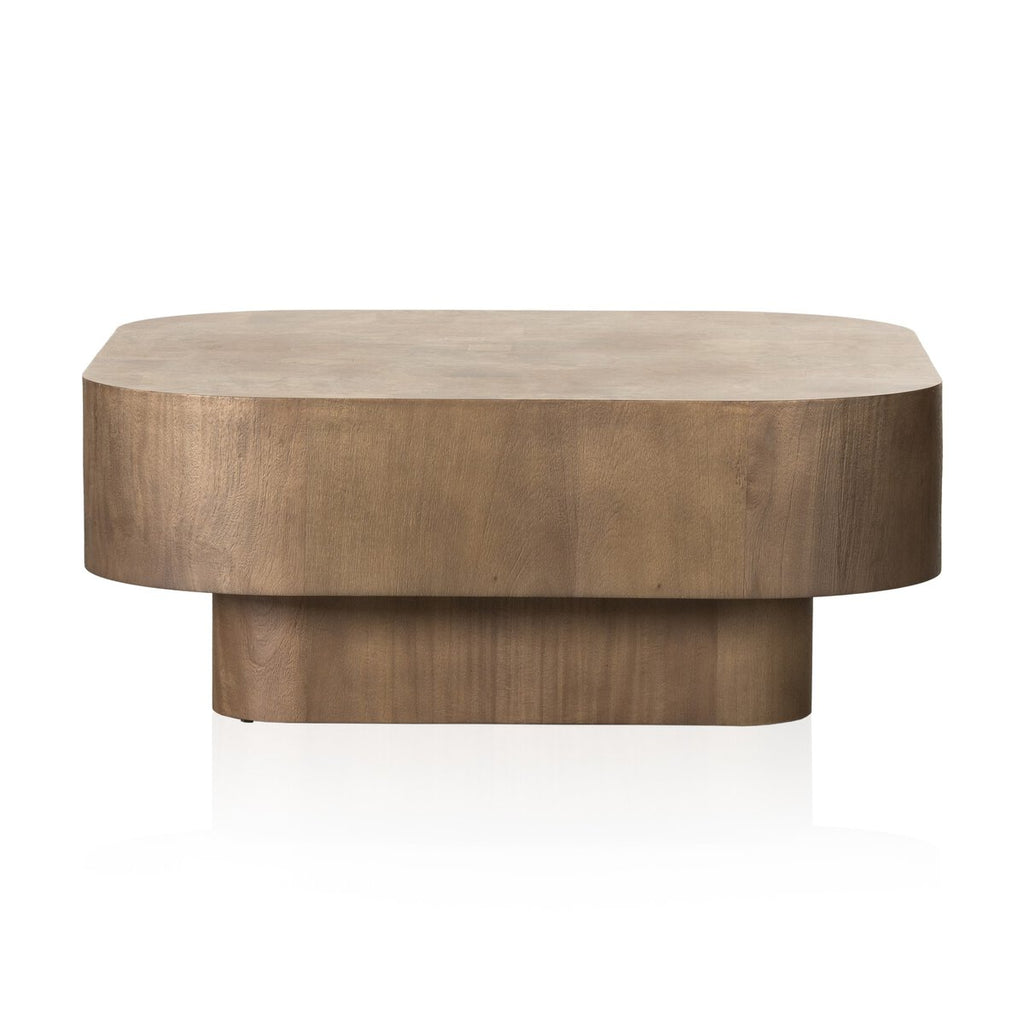 Blanco Madera Oscura Mesa de Centro
