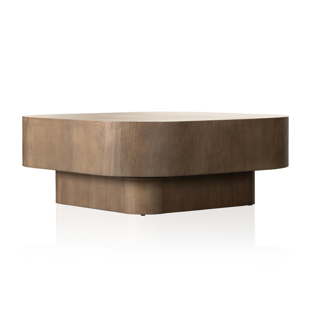 Blanco Madera Oscura Mesa de Centro
