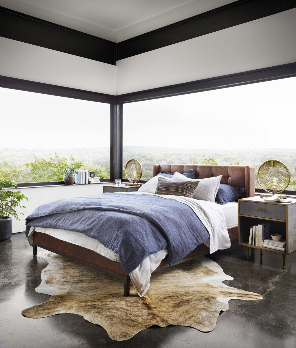 Newhall Poliéster Tabaco Cama