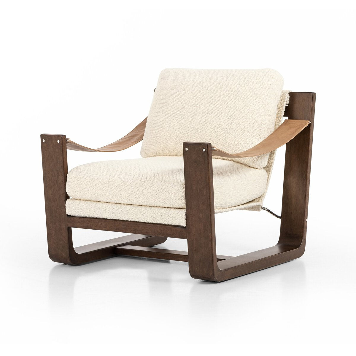 Cesar Lino Crema/Cuero Top Camel Silla de Acento