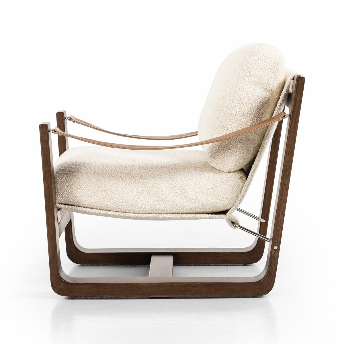Cesar Lino Crema/Cuero Top Camel Silla de Acento