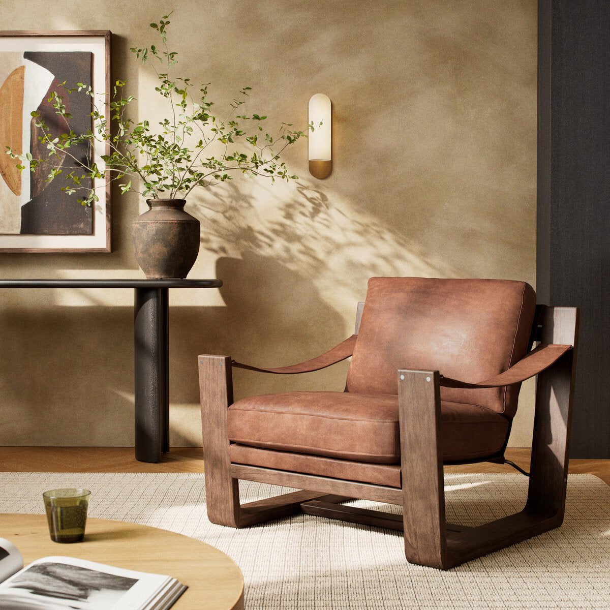 Cesar Cuero Top Camel Silla de Acento