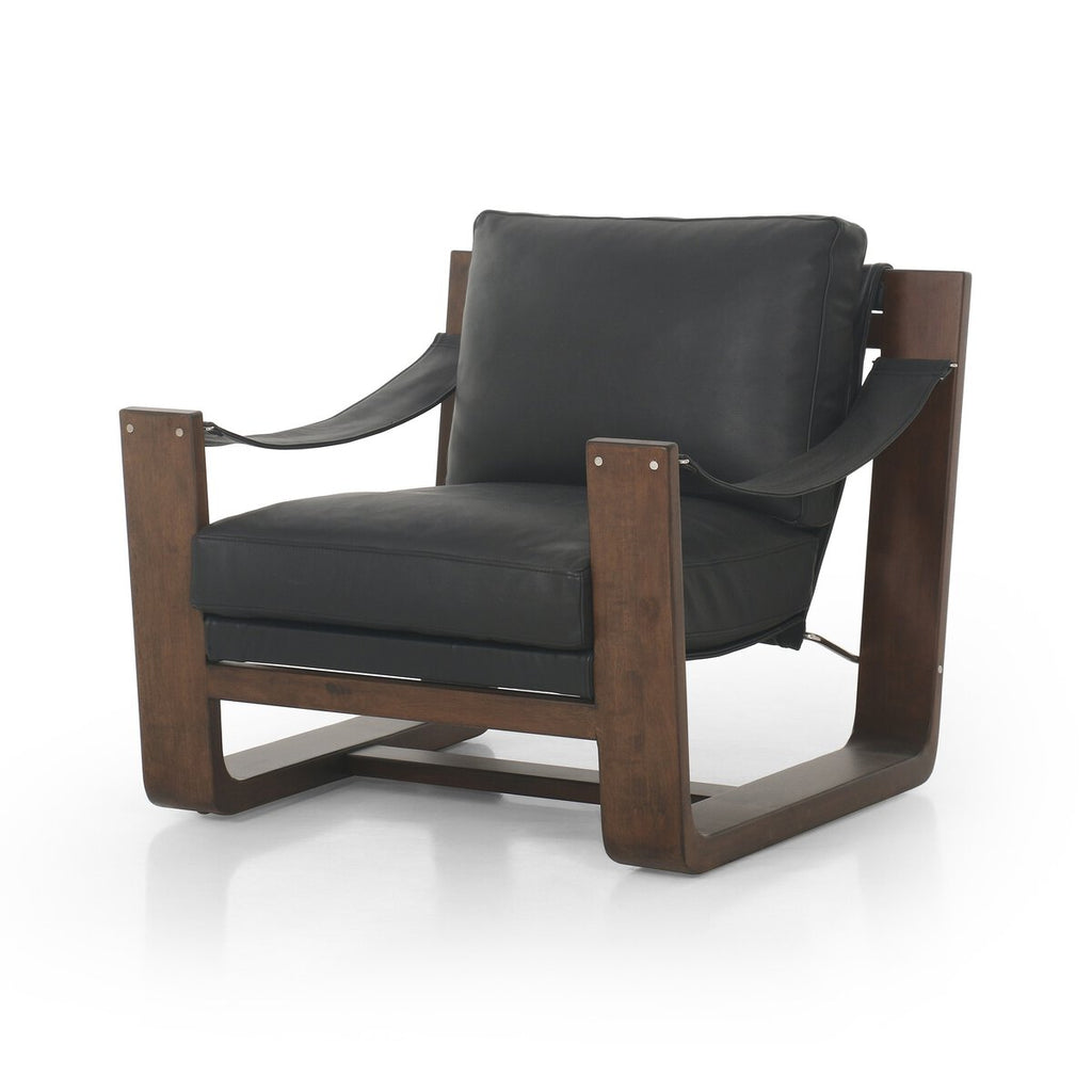 Cesar Cuero Top Negro Silla de Acento