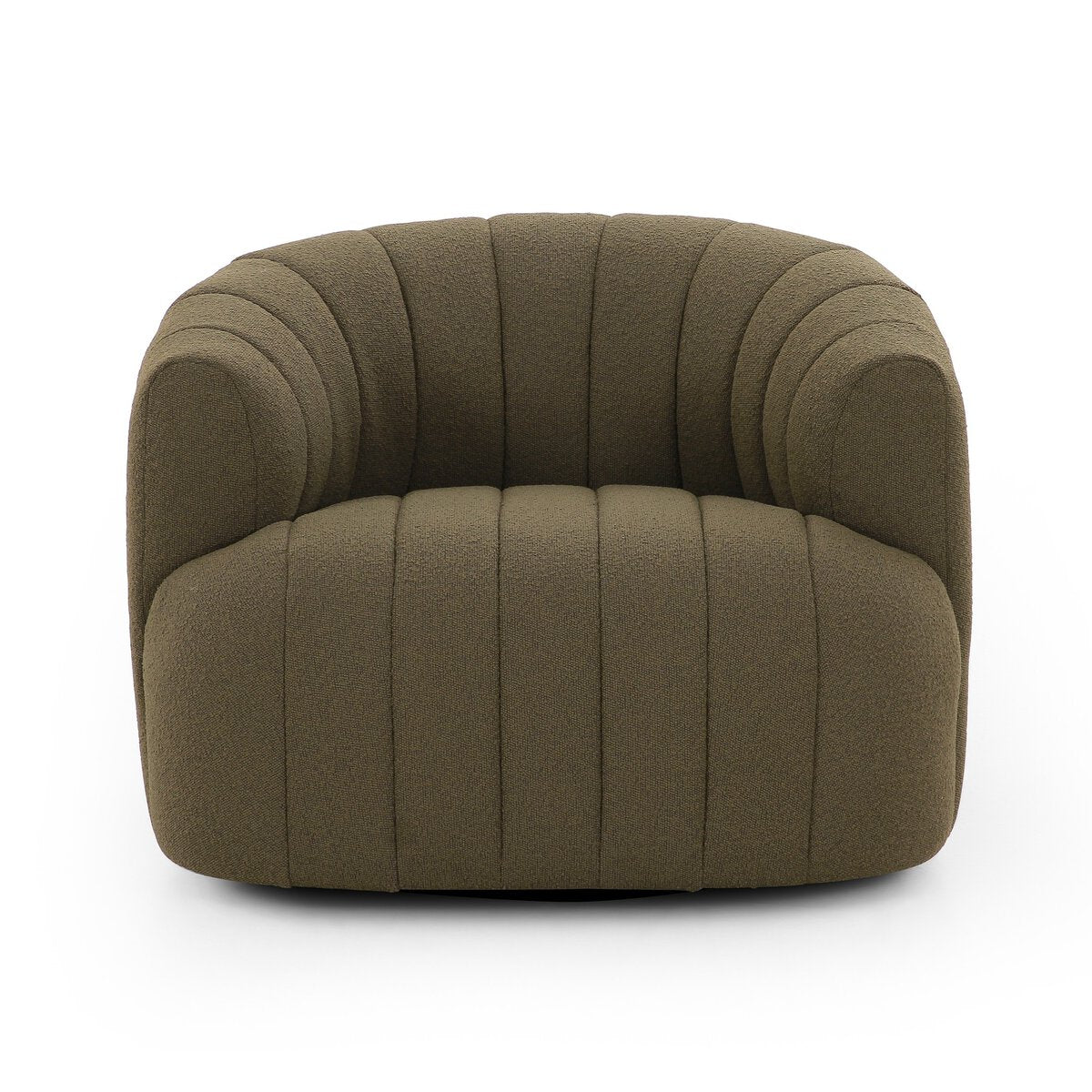 Elliana Boucle Olivo Giratoria Silla de Acento