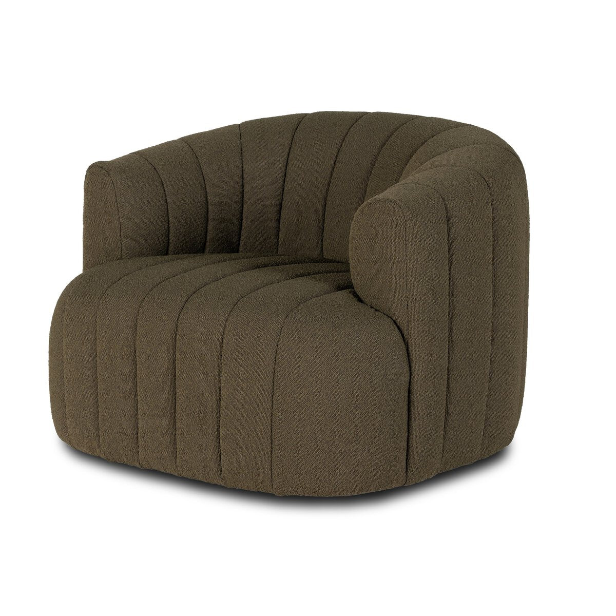 Elliana Boucle Olivo Giratoria Silla de Acento