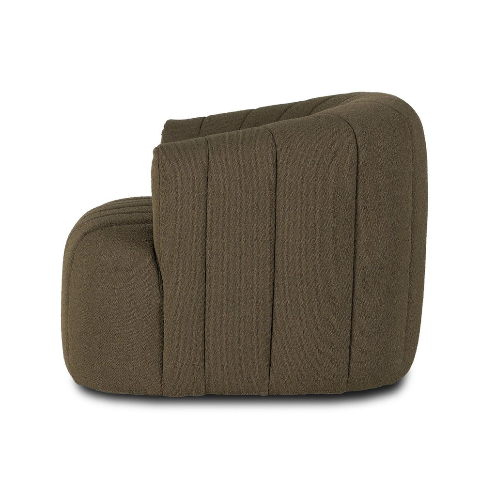 Elliana Boucle Olivo Giratoria Silla de Acento