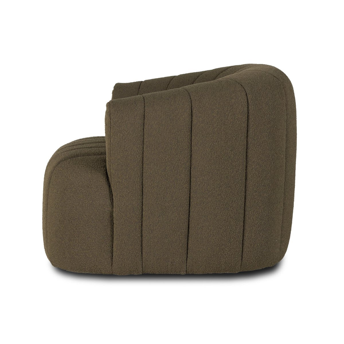 Elliana Boucle Olivo Giratoria Silla de Acento