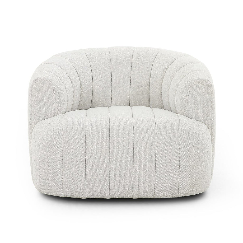 Elliana Boucle Blanco Silla de Acento
