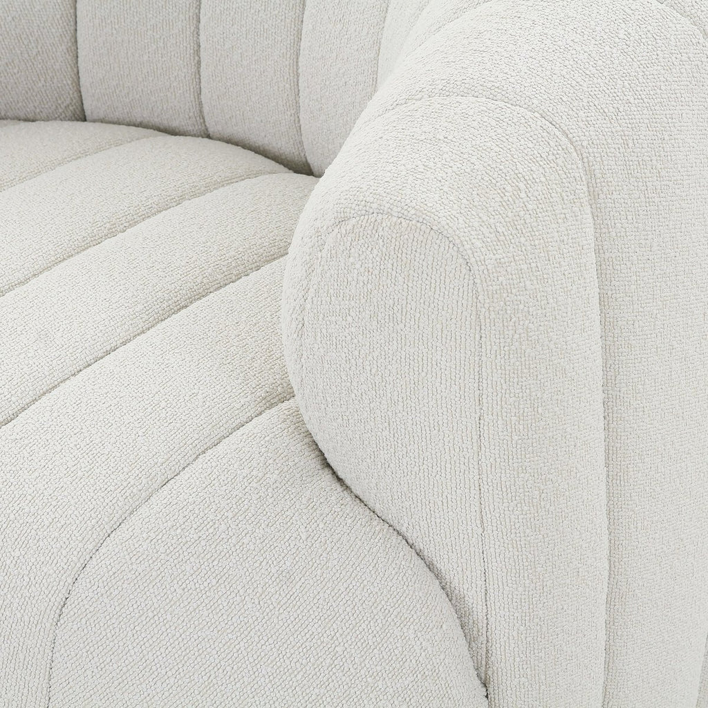 Elliana Boucle Blanco Silla de Acento