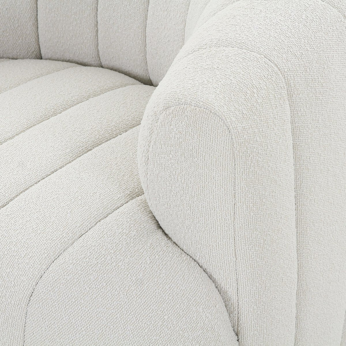 Elliana Boucle Blanco Silla de Acento
