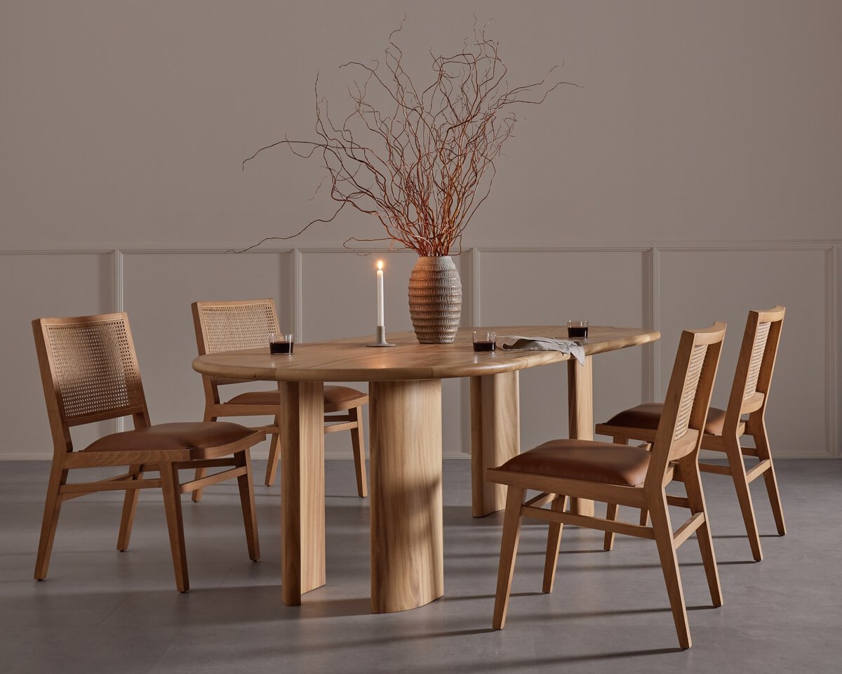Sage Caramel Silla de Comedor