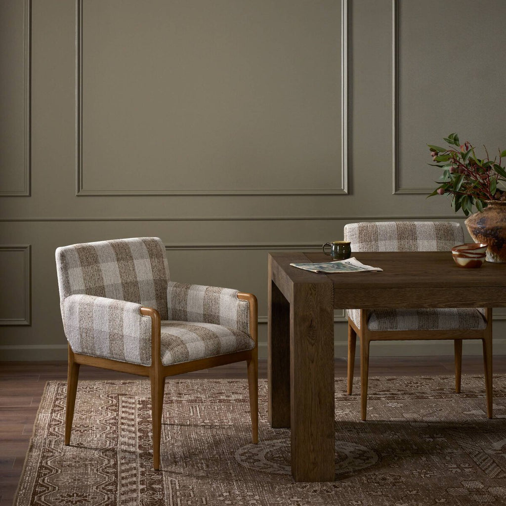 Ledger Beige/Gris Silla de Comedor