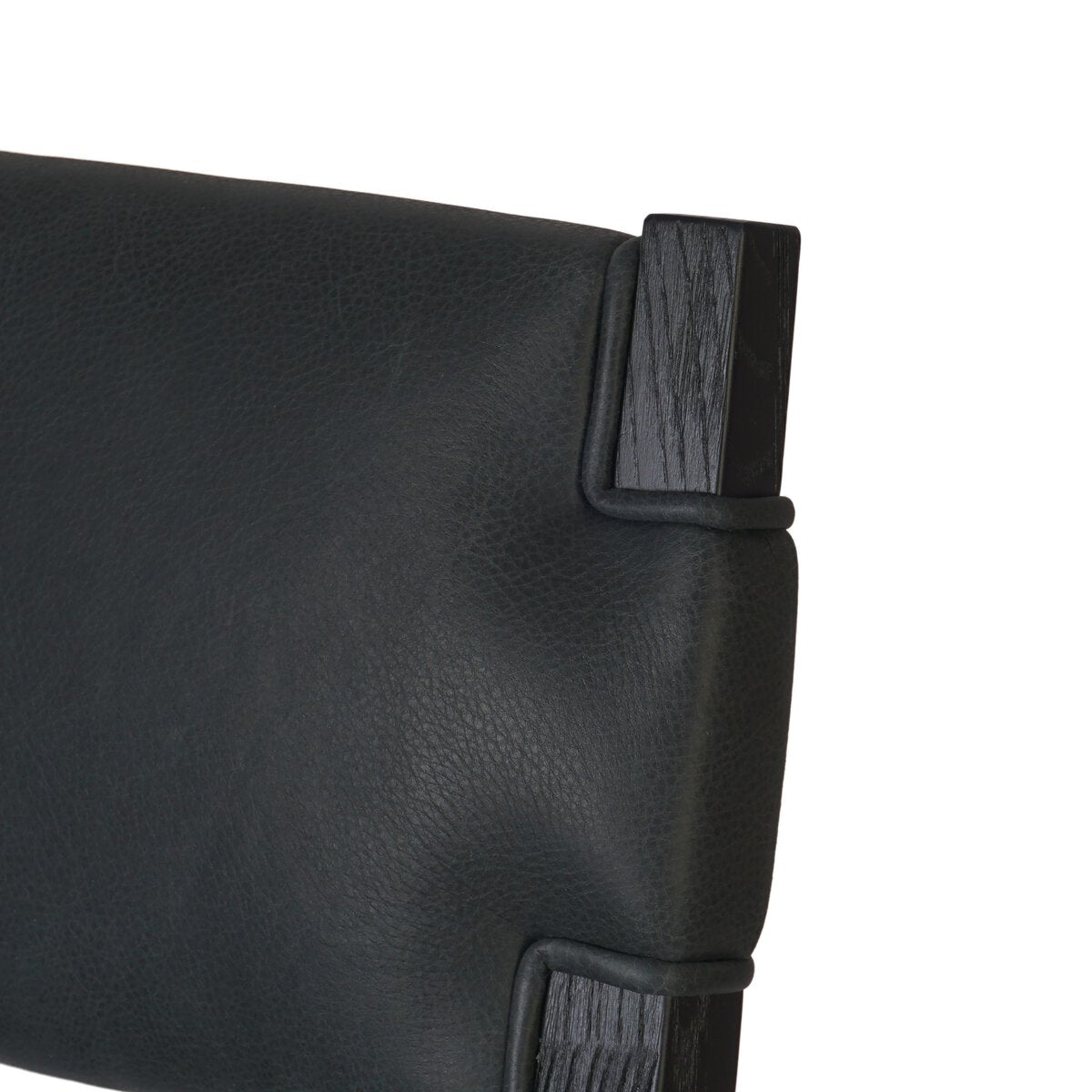 Tamari Cuero Top Negro Bar Stool