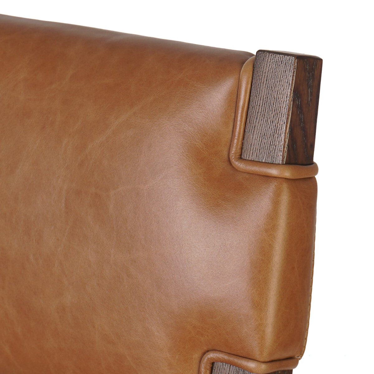 Tamari Cuero Top Chestnut Bar Stool