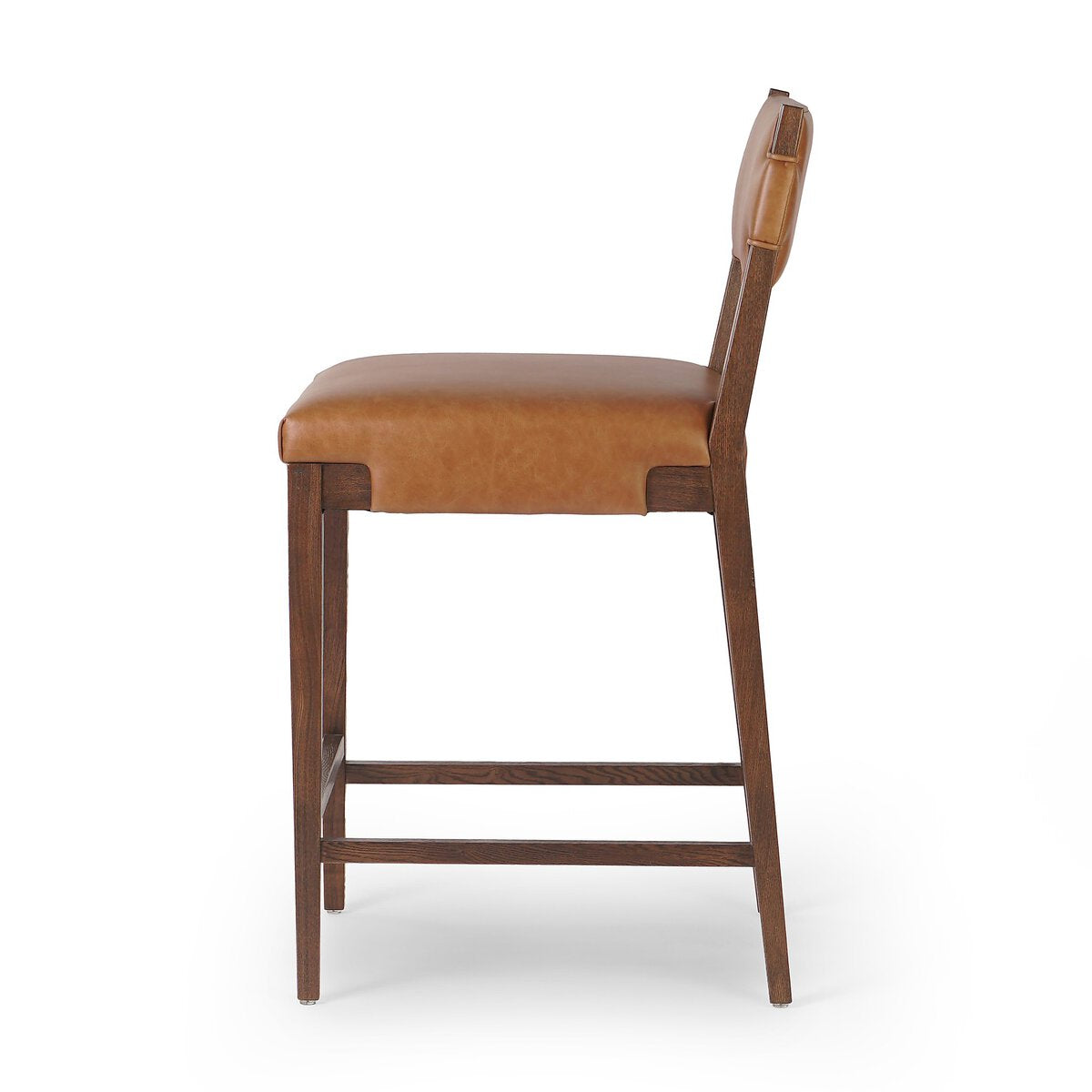 Tamari Cuero Top Chestnut  Counter Stool